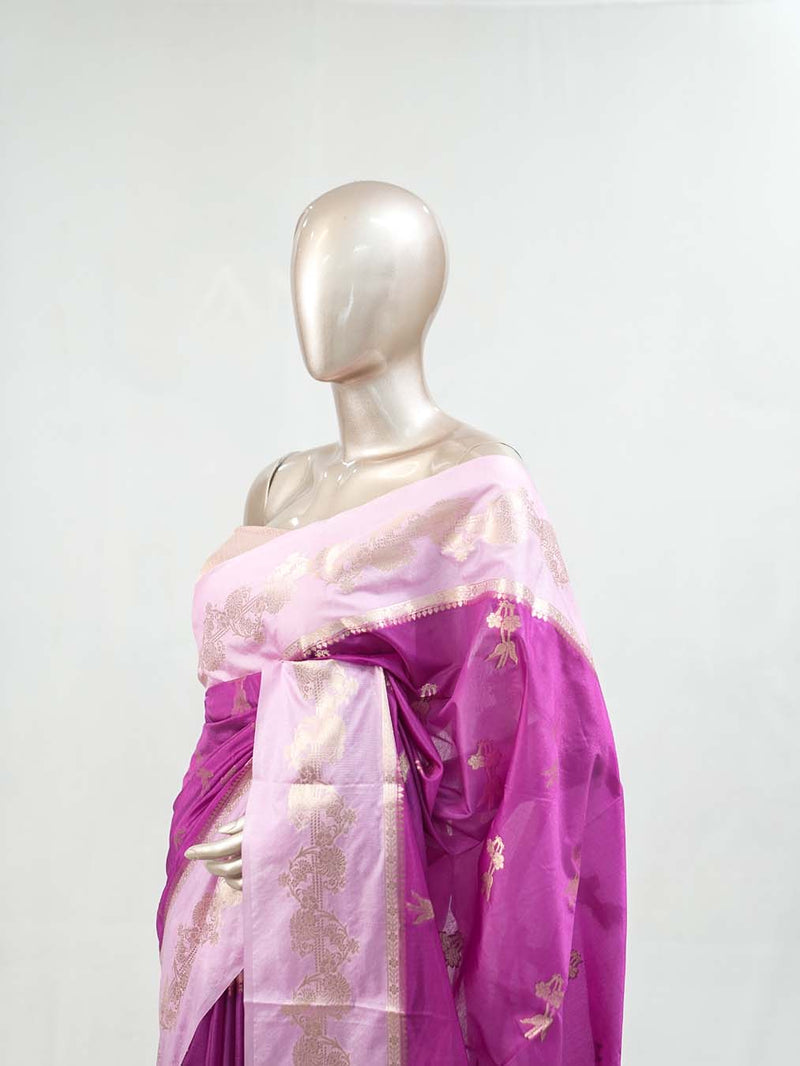 Paper Silk Saree F  SAN5397