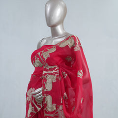 Pure Organza embrodiry saree  SAN4933