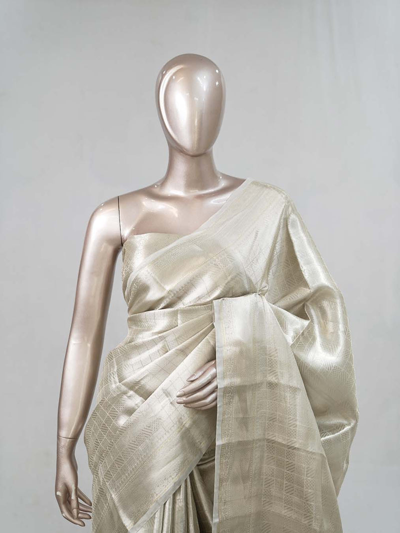 Semi Katan Banarasi Saree B SAN4250