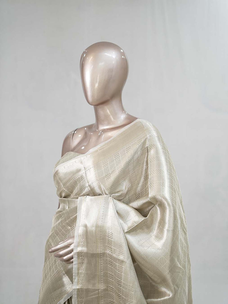 Semi Katan Banarasi Saree B SAN4250