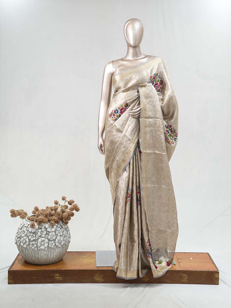 Tissue Banarasi Saree A SAN5128
