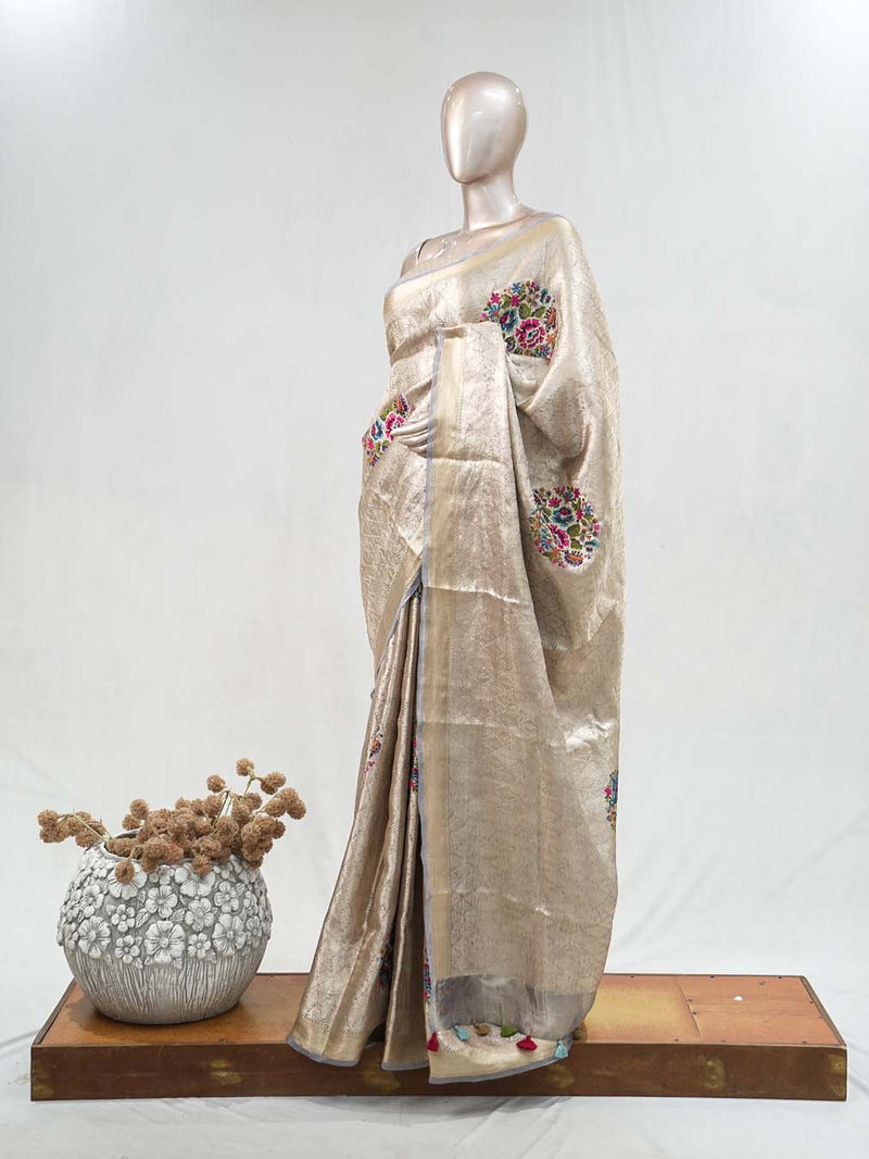 Tissue Banarasi Saree A SAN5128